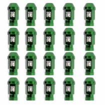 Set Nuts OMP ELE20026 40 mm M12 x 1,25 20 uds Green (Refurbished A+)