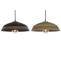 Ceiling Light DKD Home Decor Brown Black Cream Metal 50 W 42 x 42 x 24 cm (2 Units)