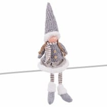 Décorations de Noël Gris Multicouleur Polyrésine Sable Tissu Fille 12 x 9 x 53 cm