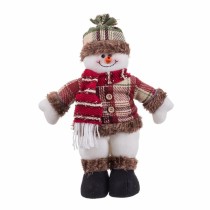 Décorations de Noël Multicouleur Métal Tissu Bonhomme de Neige 33 cm