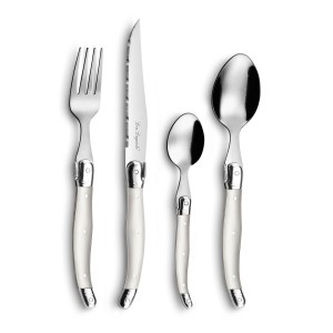 Besteck-Set Lou Laguiole Rustic 24 Stücke zweifarbig Metall