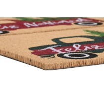 Doormat DKD Home Decor White Brown Red Green PVC Coconut Fibre 60 x 40 x 1,5 cm (2 Units)