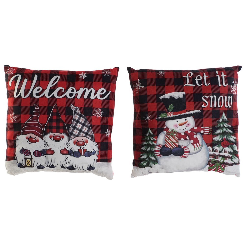 Kissen DKD Home Decor Weihnachten Bunt Polyester 40 x 10 x 40 cm (2 Stück)