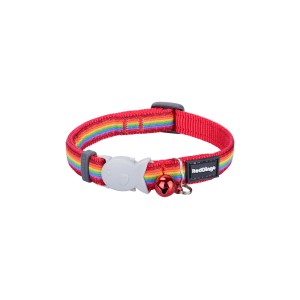 Hundehalsband Red Dingo STYLE RAINBOW 15 mm x 24-36 cm