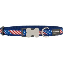 Hundehalsband Red Dingo STYLE US FLAG 41-63 cm