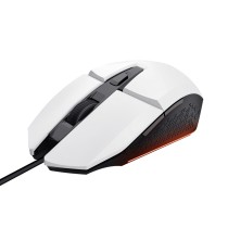 Mouse Trust 25066 GXT109W Weiß Schwarz/Weiß