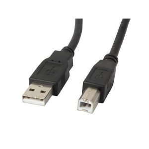 USB 2.0 A to USB B Cable Lanberg CA-USBA-11CC-0030-BK Black 3 m (1 Unit)