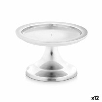 Candle Holder Silver Aluminium 10 x 6 x 10 cm (12 Units)