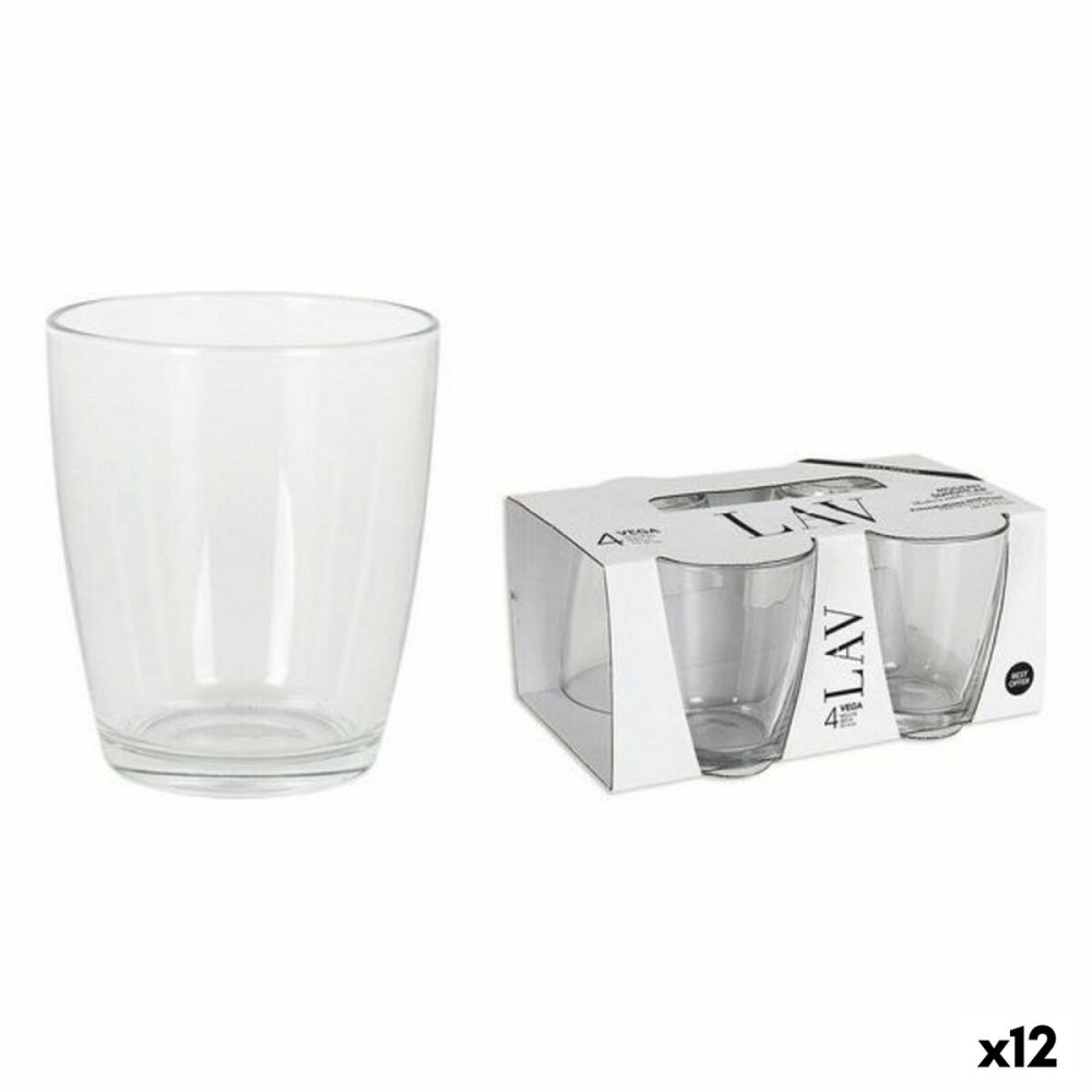 Set of glasses LAV 65357 340 ml 4 Pieces (4 Units) (12 Units)