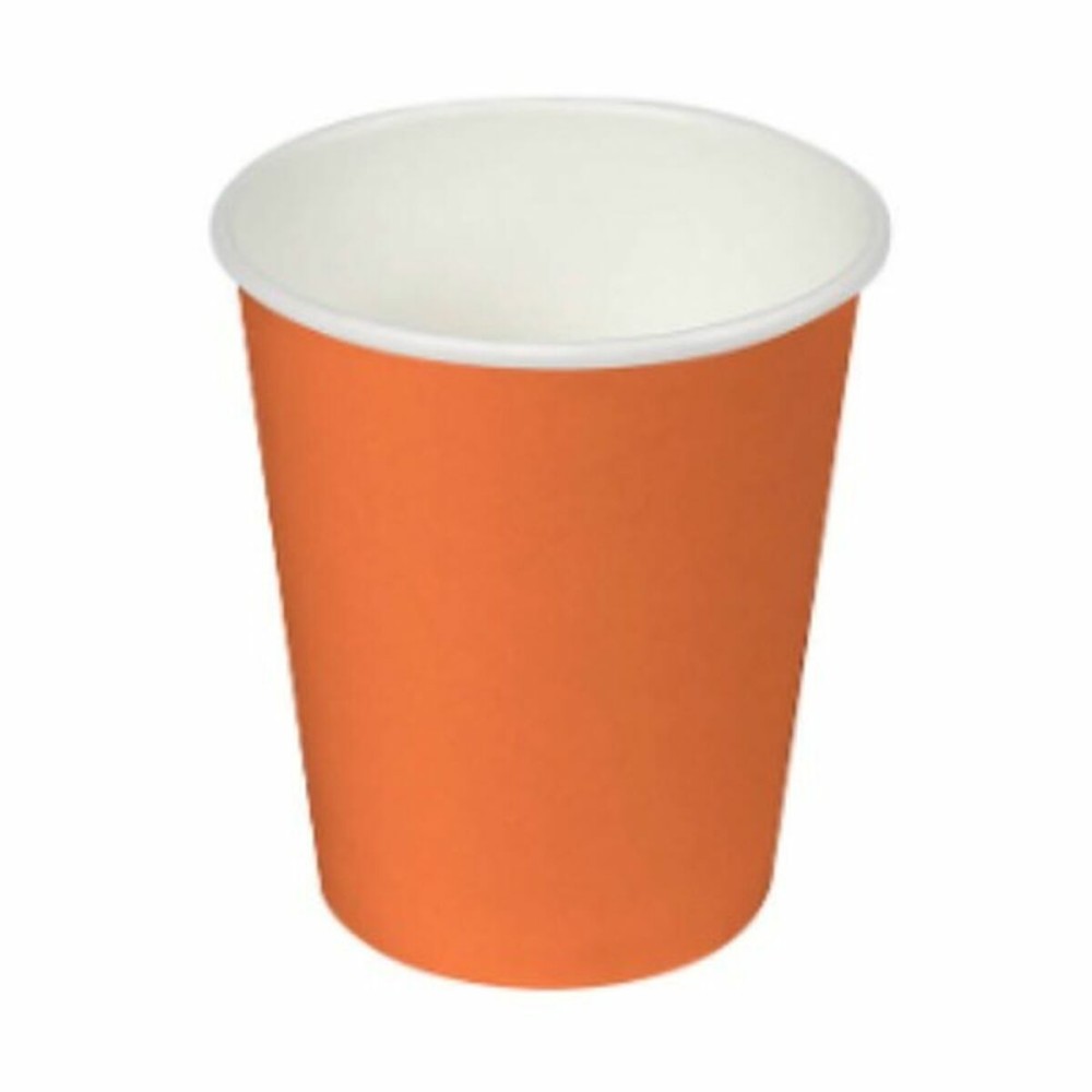 Set de Verres Algon Carton Produits à usage unique Orange 36 Unités (24 Pièces)