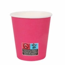 Set de Verres Algon Carton Produits à usage unique 200 ml Fuchsia 36 Unités (24 Pièces)