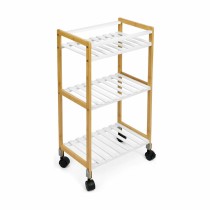 Gemüsewagen Confortime Weiß Bambus 40 x 25 x 70 cm (2 Stück)