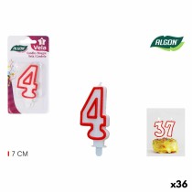 Ensemble de Bougies Algon Rouge (36 Unités)