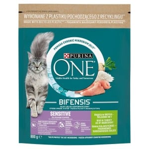 Cat food Purina One Bifensis Adult Sensitive Adult Turkey 800 g