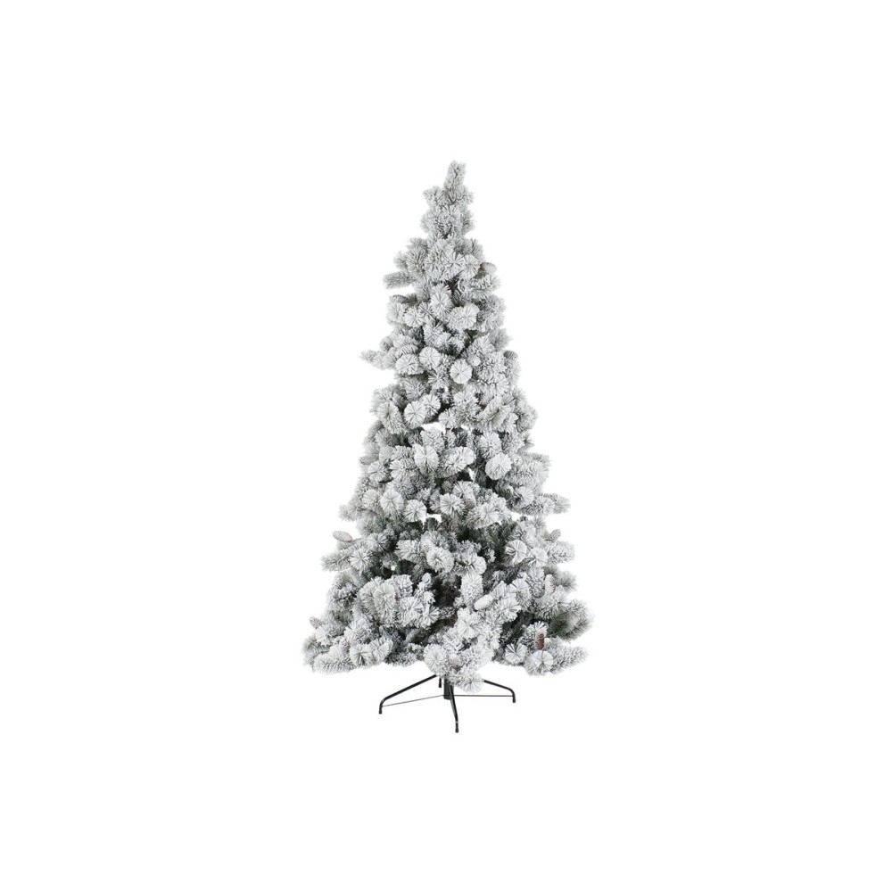 Weihnachtsbaum DKD Home Decor Weiß grün Polyäthylen Verschneit 140 x 140 x 210 cm