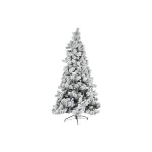 Sapin de Noël DKD Home Decor Blanc Vert Polyéthylène Enneigé 140 x 140 x 210 cm