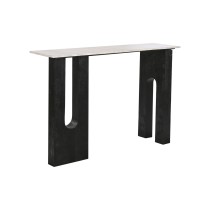 Console Home ESPRIT White Black Marble Mango wood 117 x 31 x 77 cm