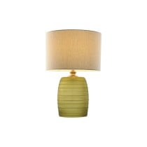 Lampe de bureau Home ESPRIT Vert Beige Doré Verre 50 W 220 V 38 x 38 x 57 cm