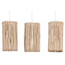 Suspension Home ESPRIT Blanc Naturel Bois d'eucalyptus 50 W 20 x 20 x 40 cm