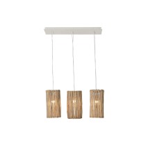 Ceiling Light Home ESPRIT White Natural Eucalyptus wood 50 W 20 x 20 x 40 cm