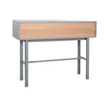 Console Home ESPRIT Bleu Gris Bois MDF 120 x 35 x 90 cm