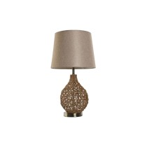 Lampe de bureau Home ESPRIT Marron Beige Doré Naturel 50 W 220 V 33 x 33 x 60 cm