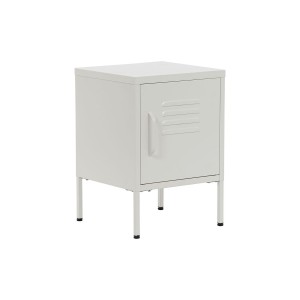 Nightstand Home ESPRIT White Metal 35 x 35 x 51 cm