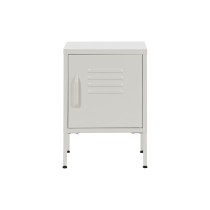 Nightstand Home ESPRIT White Metal 35 x 35 x 51 cm