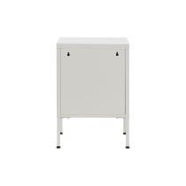 Nightstand Home ESPRIT White Metal 35 x 35 x 51 cm