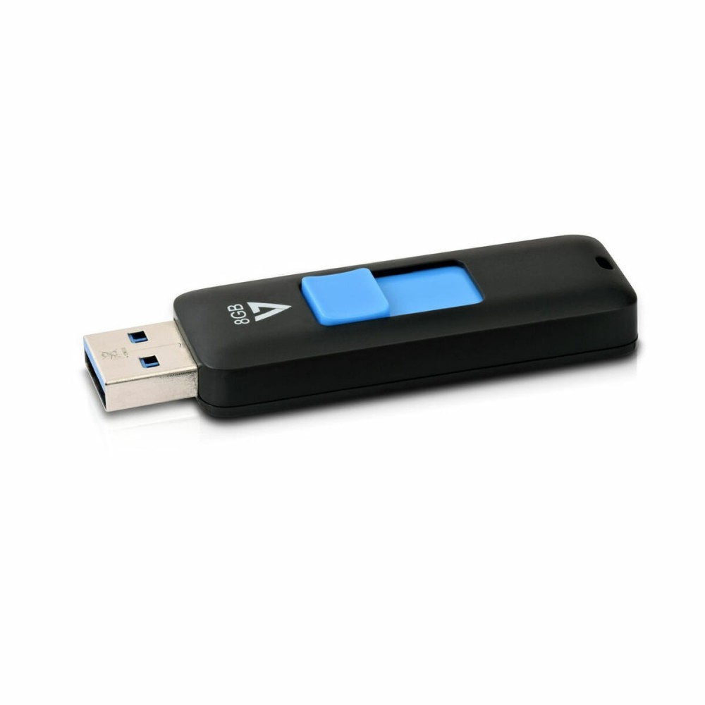 Pendrive V7 J153269 USB 3.0 Bleu Noir 8 GB