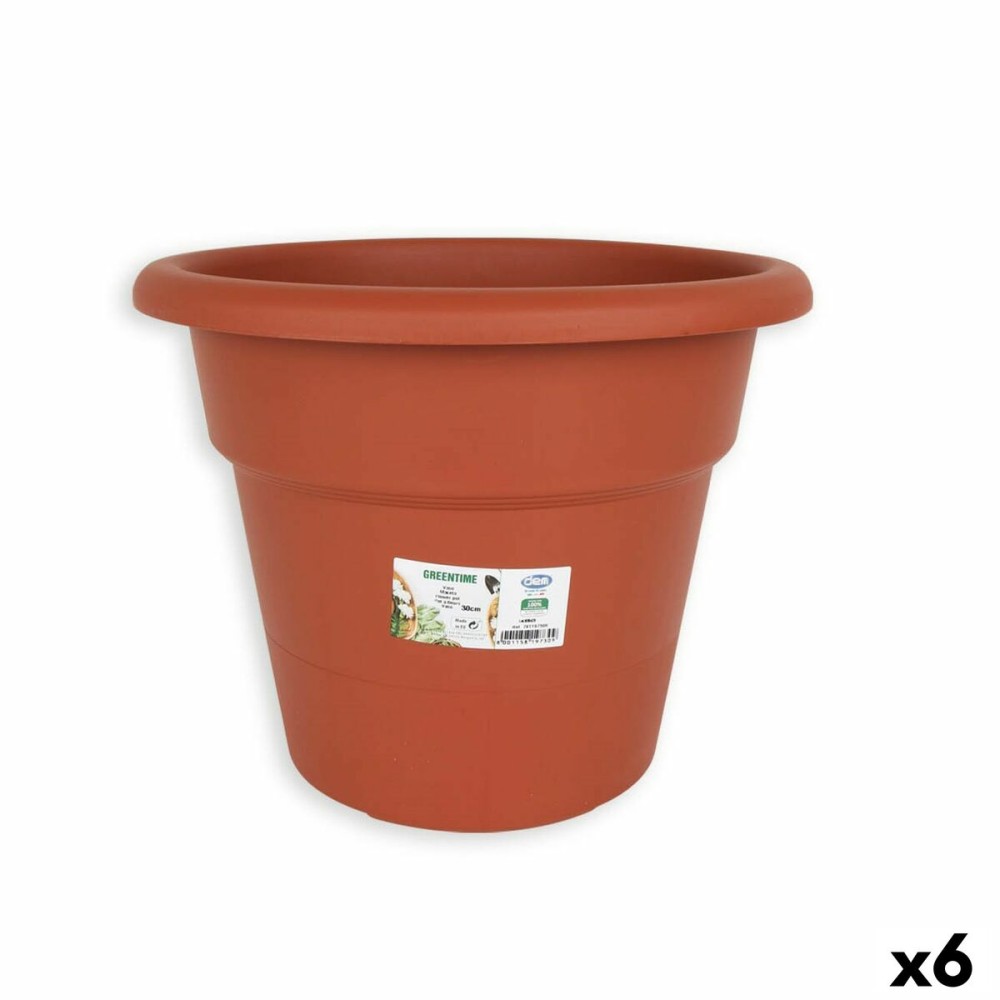 Pot Dem Greentime Ronde Marron ø 30 x 24 cm (6 Unités)