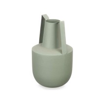 Vase With handles Green Steel 14 x 24 x 14 cm (6 Units)