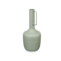 Vase With handle Green Steel 12 x 30 x 12 cm (6 Units)