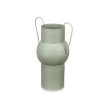 Vase Green Steel 22 x 32 x 14 cm (6 Units)