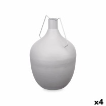 Vase Caraffe Grey Steel 24 x 40 x 24 cm (4 Units)