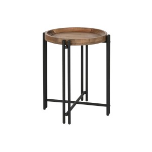 Petite Table d'Appoint Home ESPRIT Bois Métal 50 x 50 x 60 cm