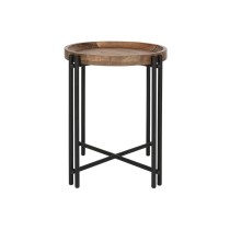 Petite Table d'Appoint Home ESPRIT Bois Métal 50 x 50 x 60 cm