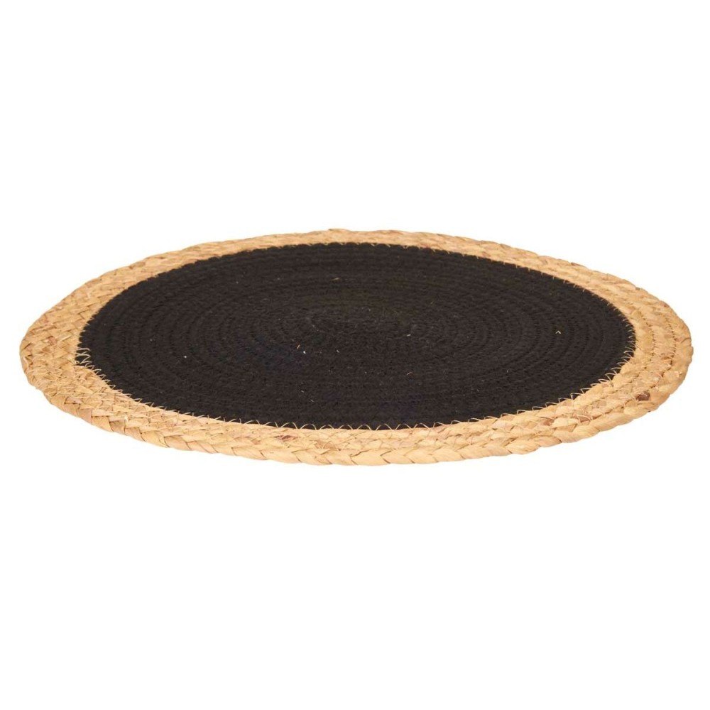 Table Mat Kinvara TS23885-B Black Cotton Marine algae 35 x 0,6 x 35 cm (24 Units)