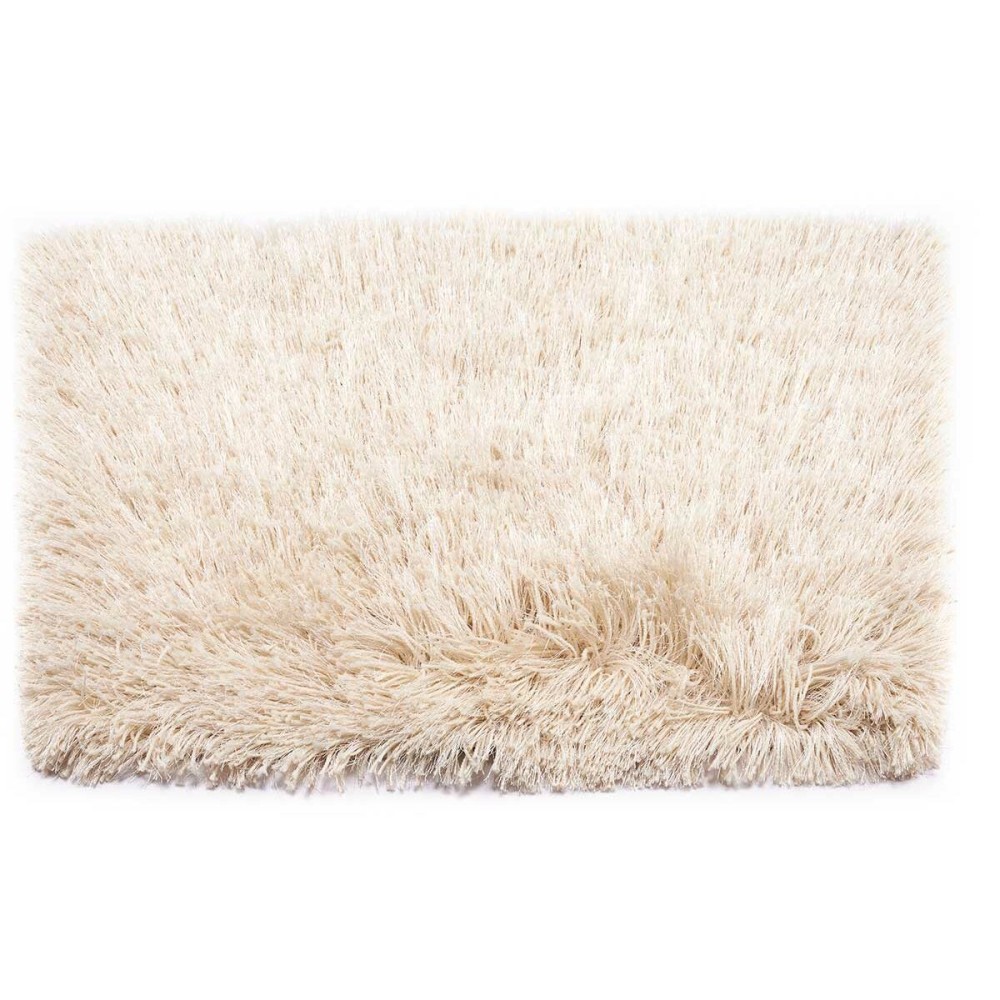 Tapis Crème Coton Polyester 50 x 2 x 80 cm (6 Unités)