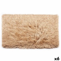 Tapis Beige Coton Polyester 50 x 2 x 80 cm (6 Unités)