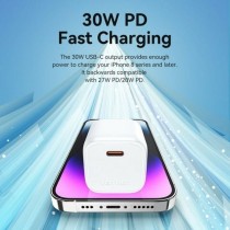 Wandladegerät Vention FAKW0-EU 30 W USB-C Gelb