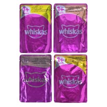 Aliments pour chat Whiskas Jelly Poulet Dinde Canard Oiseaux 80 x 85 g