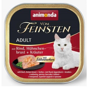 Aliments pour chat Animonda Vom Feinsten Poulet Veau 100 g 100 L