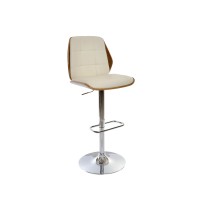 Tabouret DKD Home Decor Marron Crème Argenté 50 x 52 x 121 cm