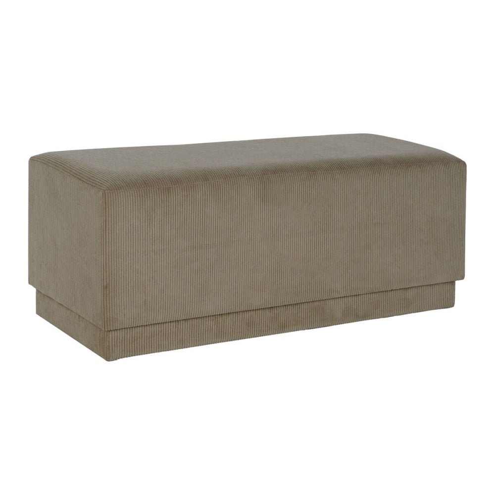 Banquette DKD Home Decor Marron Polyester Bois MDF 100 x 40 x 40 cm