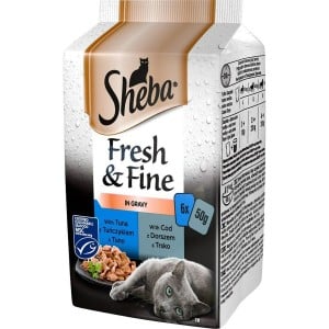 Katzenfutter Sheba Thunfisch Kabeljau 300 g