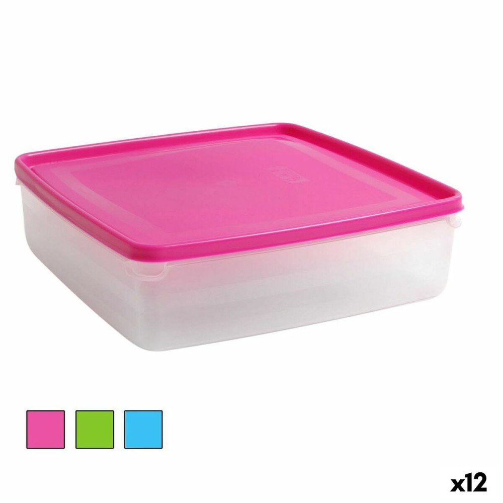 Lunch box Squared 24 x 24 x 7 cm (12 Units)