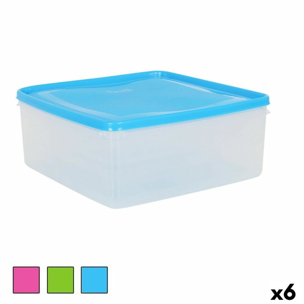 Lunch box Squared 24 x 24 x 10 cm (6 Units)