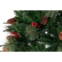 Christmas Tree DKD Home Decor Red Green Polyethylene 140 x 140 x 210 cm