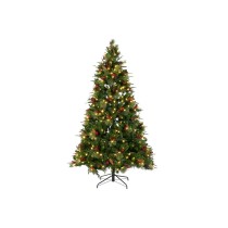 Christmas Tree DKD Home Decor Red Green Polyethylene 140 x 140 x 210 cm